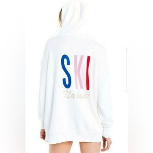 Wildfox Oversized “Ski Naked!” Sweater